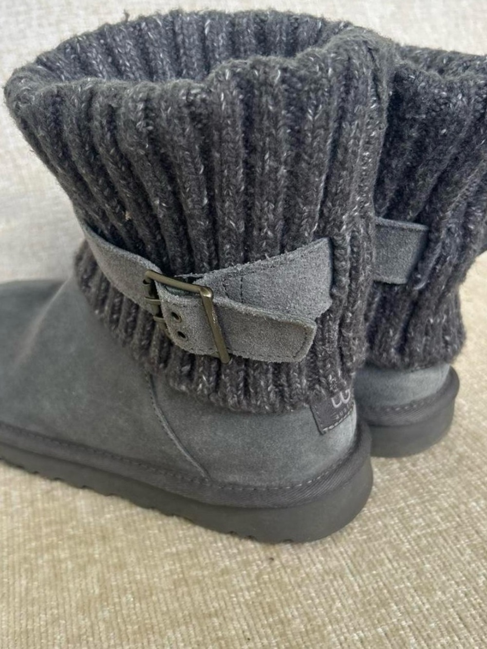 UGG Cambridge Knit Convertible Boots - Grey